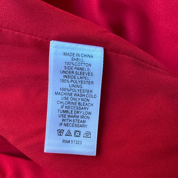 1. State Red Tweed Convertible Double Zip Moto Jacket Vest Size 2 - Picture 13 of 13